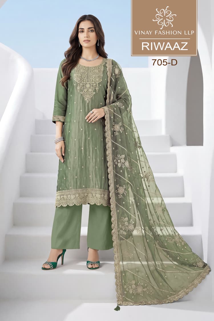 Riwaaz Kuleesh Vinay Fashion Llp Soft Silk Pant Style Suits Supplier Gujarat
