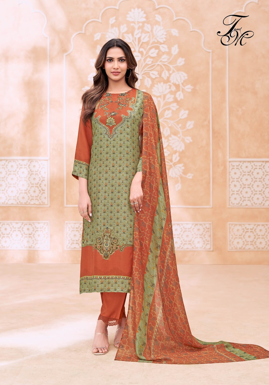 Riwaaz Tm Silk Pant Style Suits Wholesale Rate