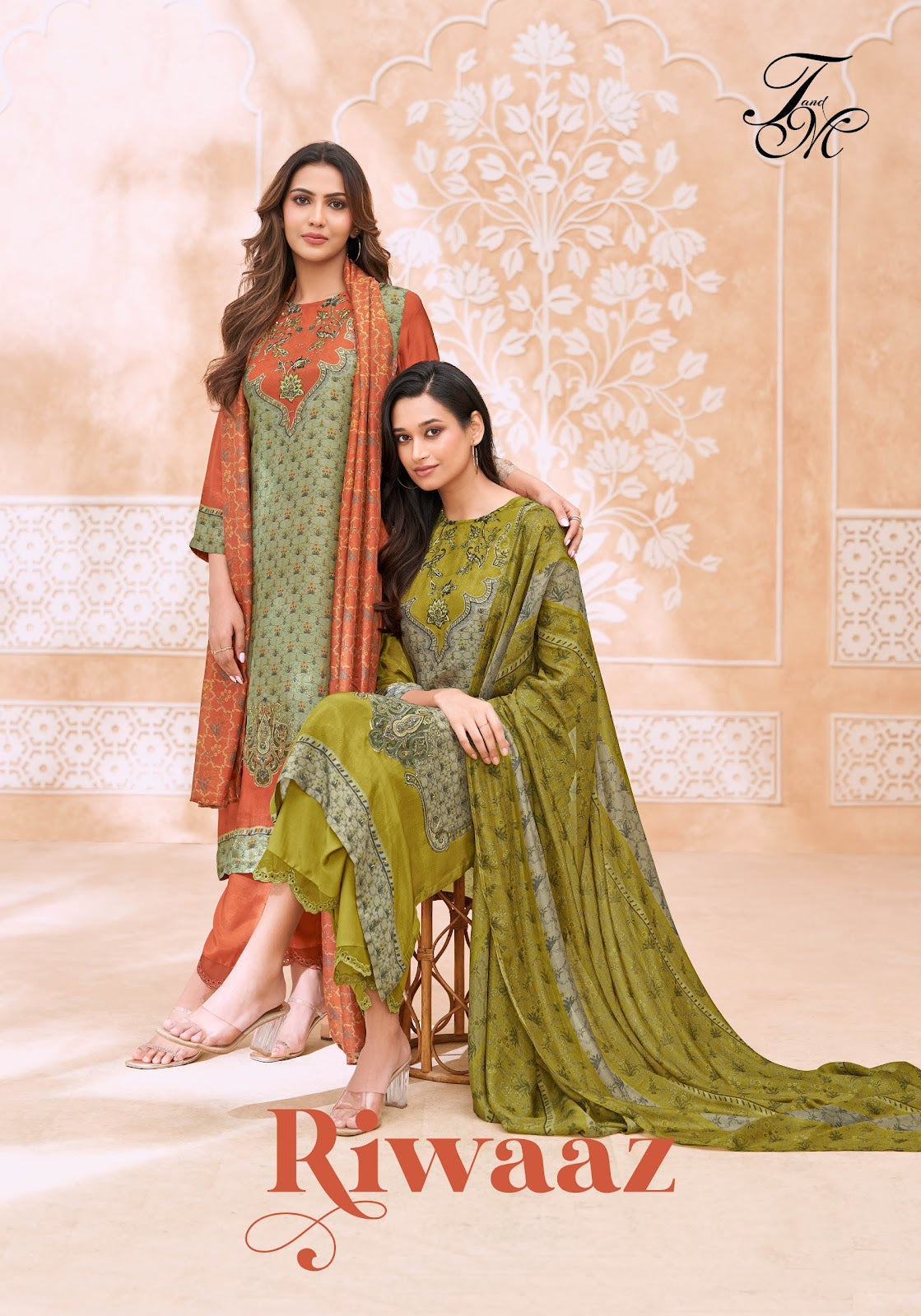 Riwaaz Tm Silk Pant Style Suits Wholesale Rate