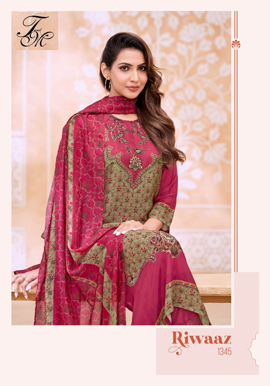 Riwaaz Tm Silk Pant Style Suits Wholesale Rate