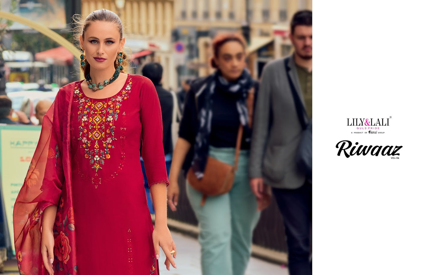 Riwaaz Vol 6 Lily Lali Milan Silk Readymade Plazzo Style Suits Wholesale Price