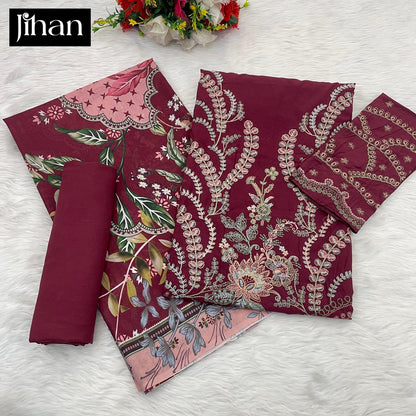 Riwayat-3461 Jihan Rayon Pakistani Patch Work Suits Wholesale Price
