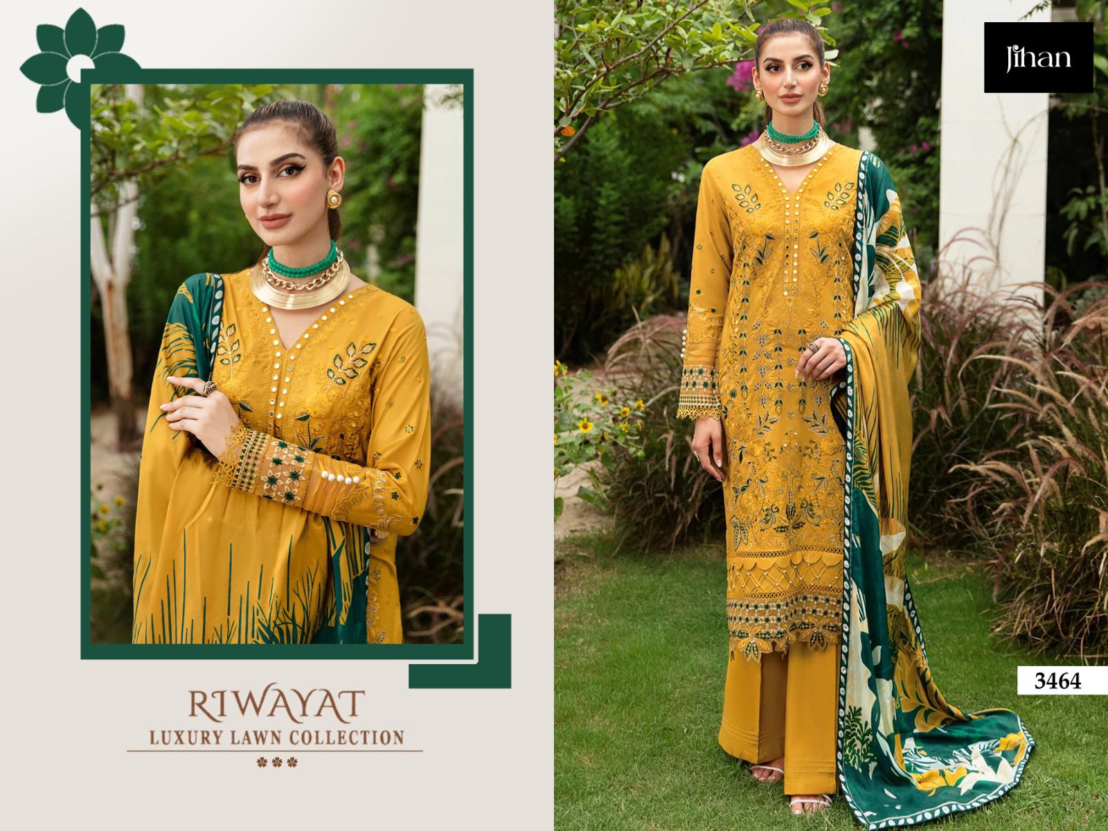 Riwayat 3464 Jihan Rayon Pakistani Salwar Suits Wholesale