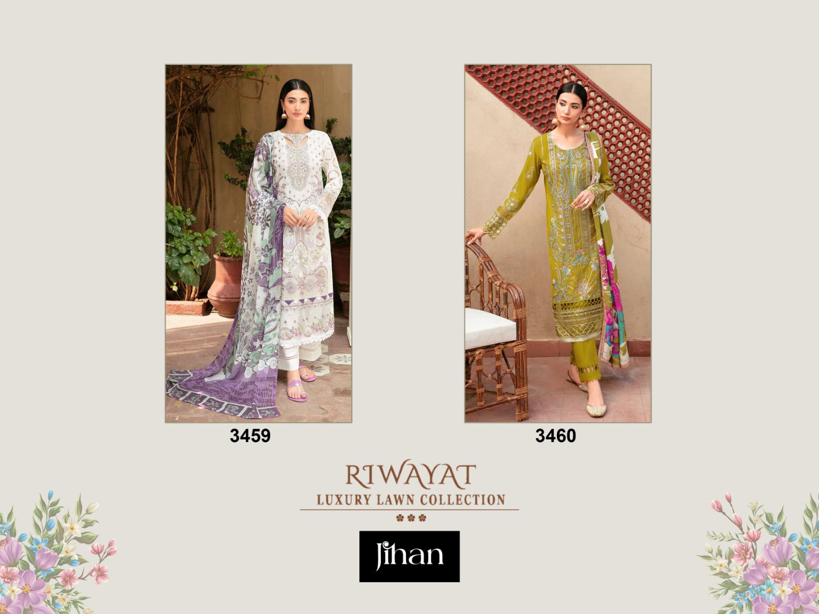Riwayat Jihan Rayon Pakistani Salwar Suits Manufacturer Ahmedabad ...