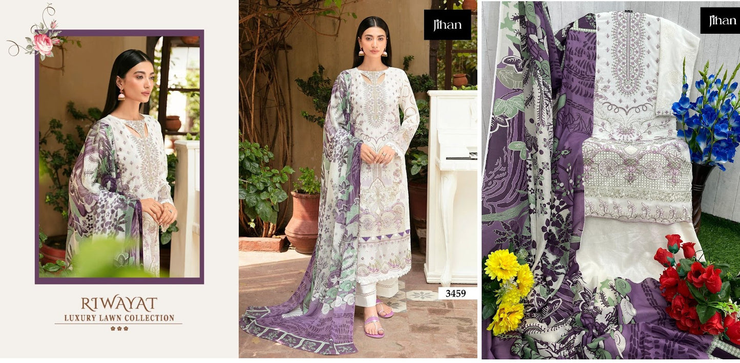 Riwayat Jihan Rayon Pakistani Salwar Suits Manufacturer Ahmedabad
