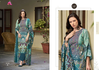 Riwayat Vol 11 Belliza Designer Studio Pure Viscose Karachi Salwar Suits Wholesaler India