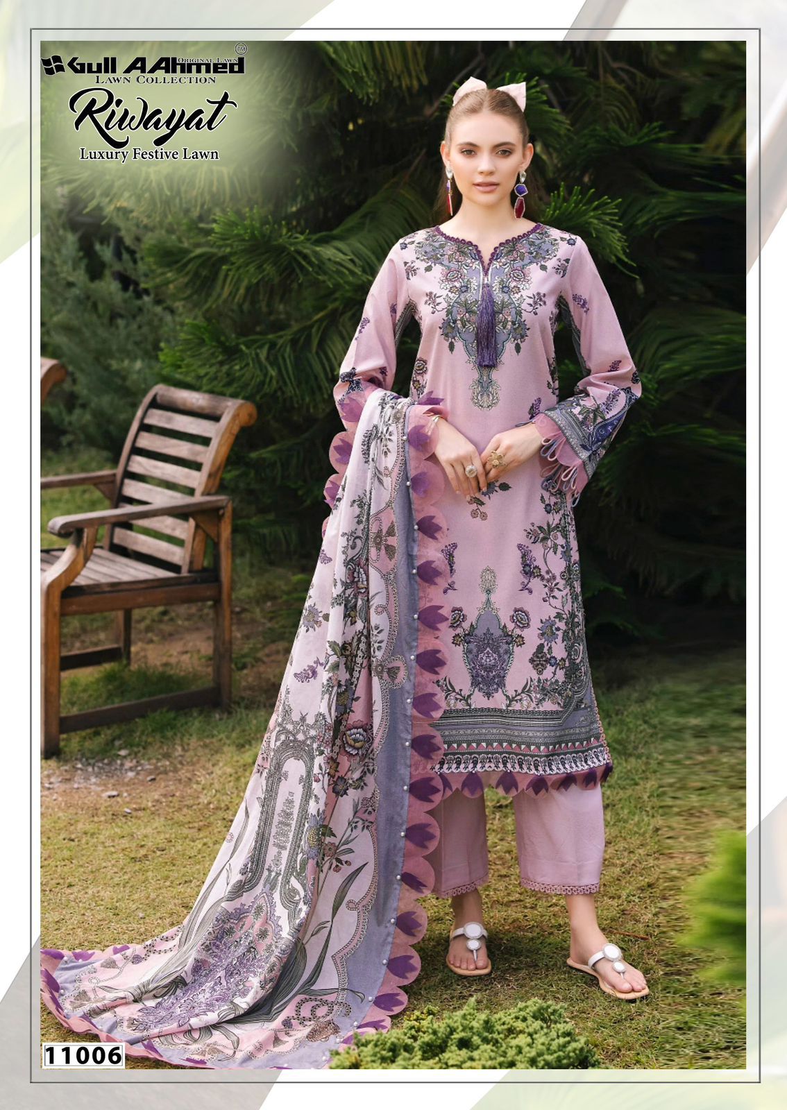 Riwayat Vol 11 Luxury Festive Lawn Gul Ahmed Karachi Salwar Suits Wholesaler