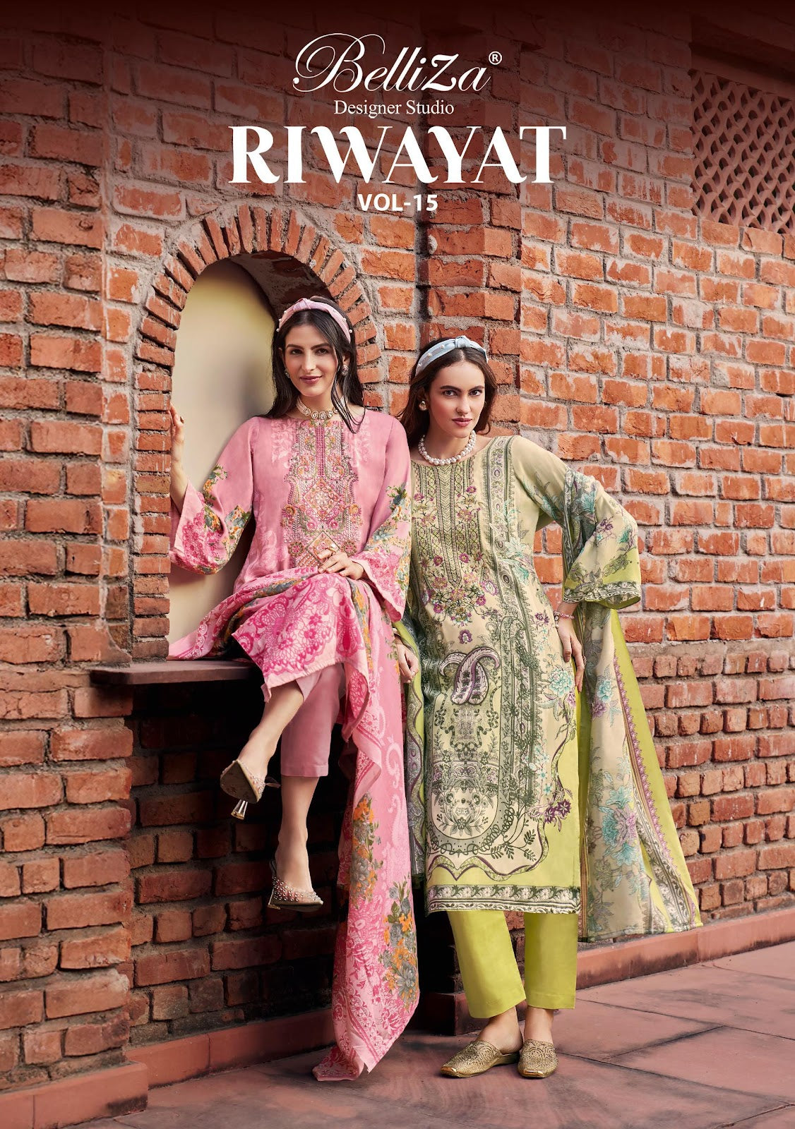 Riwayat Vol 15 Belliza Designer Studio Pure Viscose Karachi Salwar Suits Manufacturer Gujarat