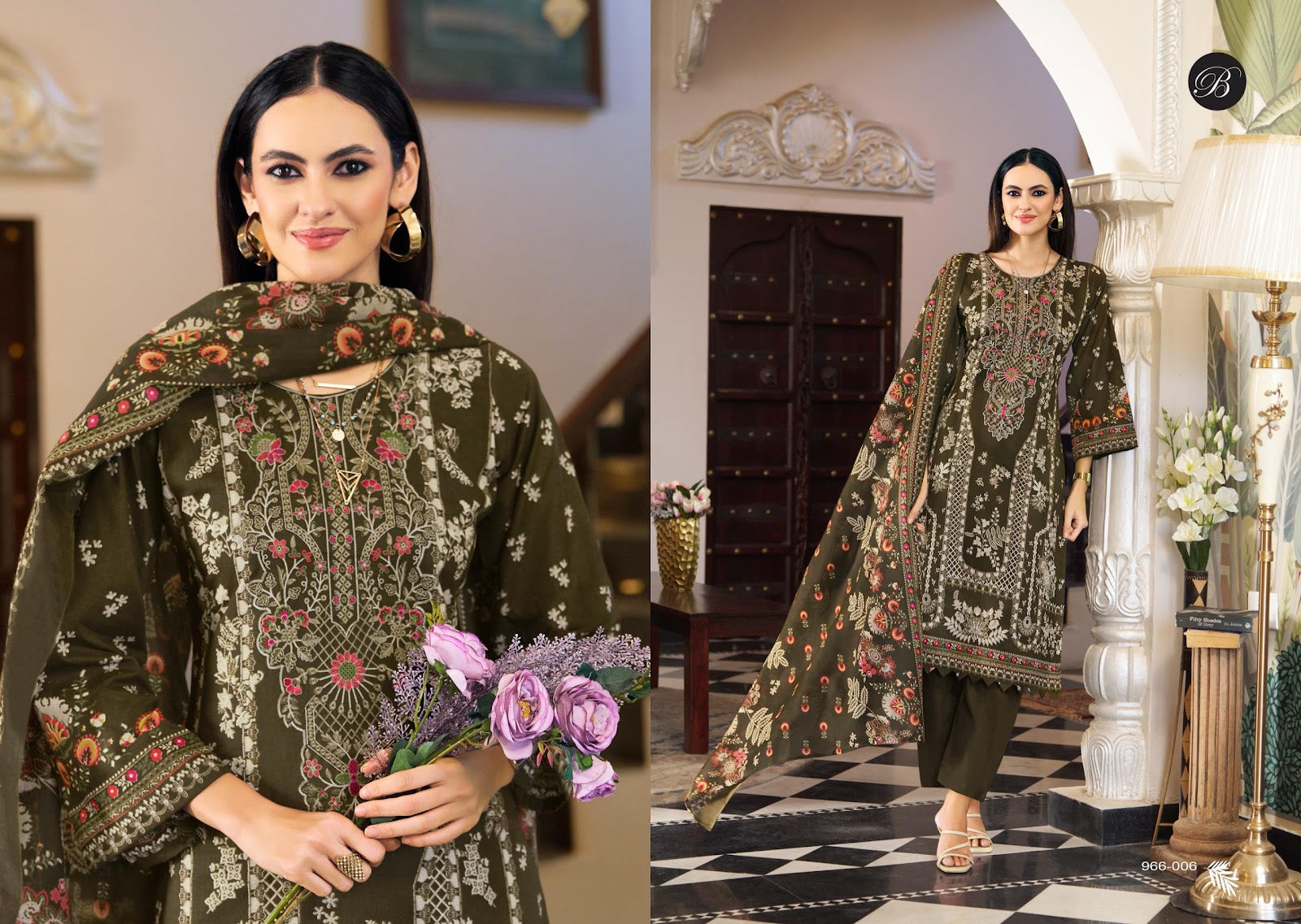 Riwayat Vol 16 Belliza Designer Studio Viscose Rayon Karachi Salwar Suits Exporter Gujarat