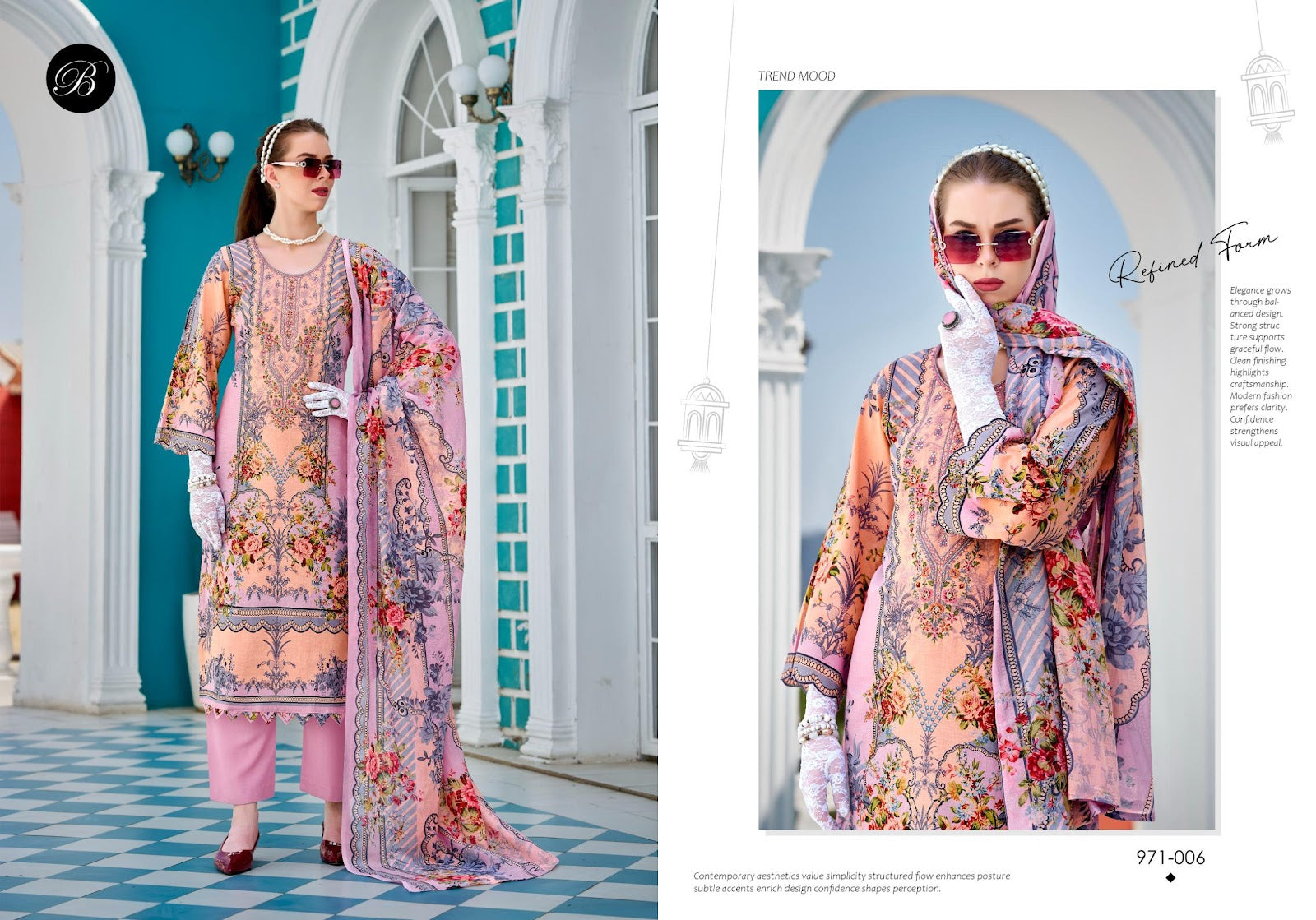 Riwayat Vol 17 Belliza Designer Studio Viscose Reyon Karachi Salwar Suits Supplier