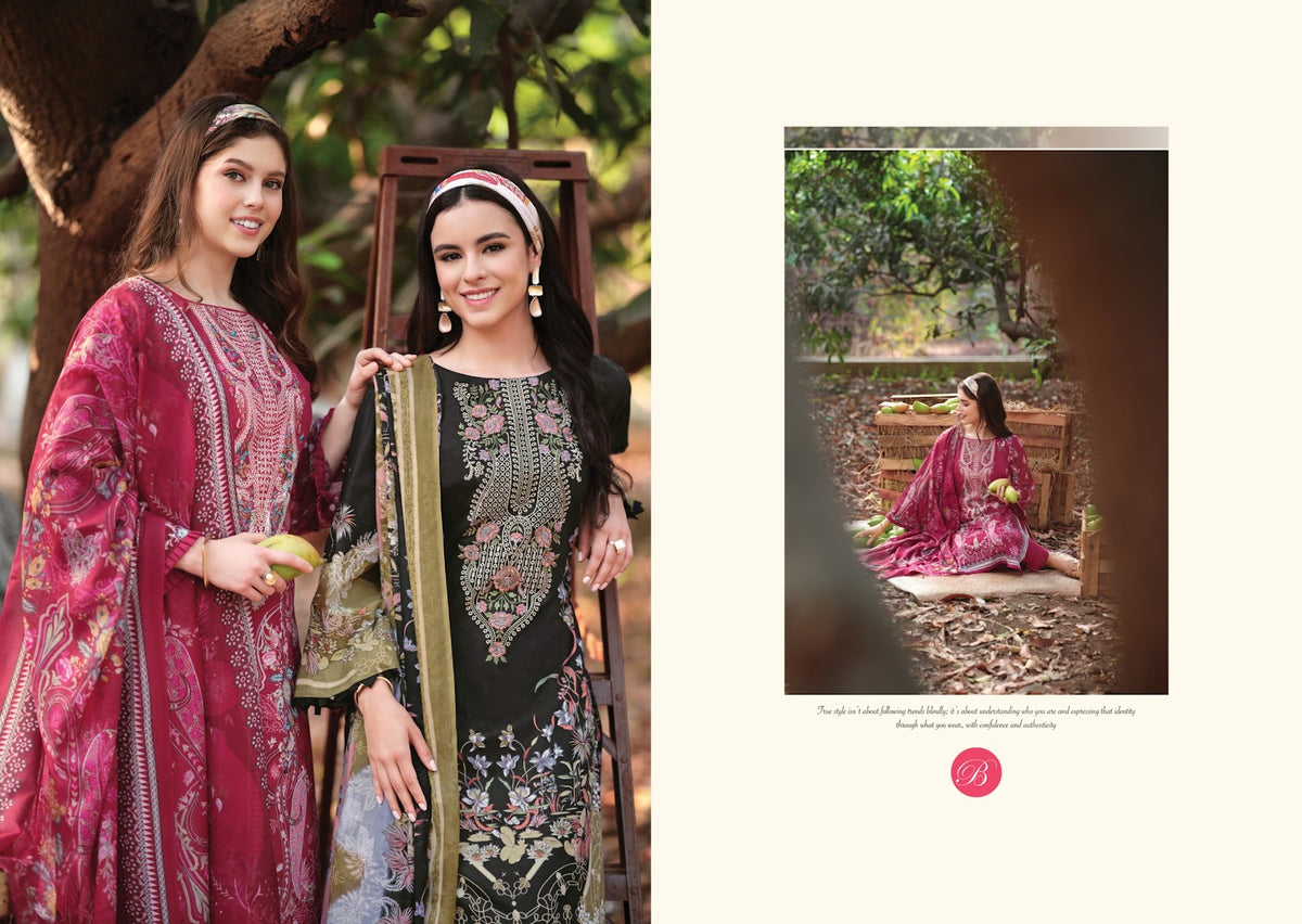 Riwayat Vol 20 Belliza Designer Studio Viscose Rayon Karachi Salwar Suits Wholesale Rate