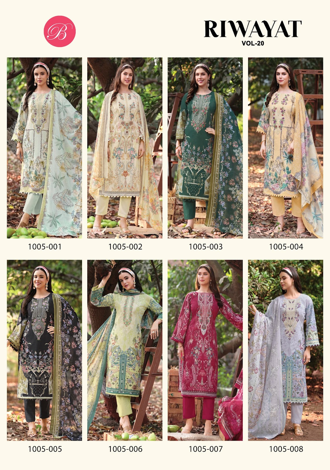 Riwayat Vol 20 Belliza Designer Studio Viscose Rayon Karachi Salwar Suits Wholesale Rate