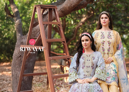 Riwayat Vol 20 Belliza Designer Studio Viscose Rayon Karachi Salwar Suits Wholesale Rate