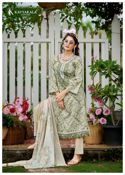 Riwayat Vol 3 Kavyakala Lawn Cotton Karachi Salwar Suits Supplier India