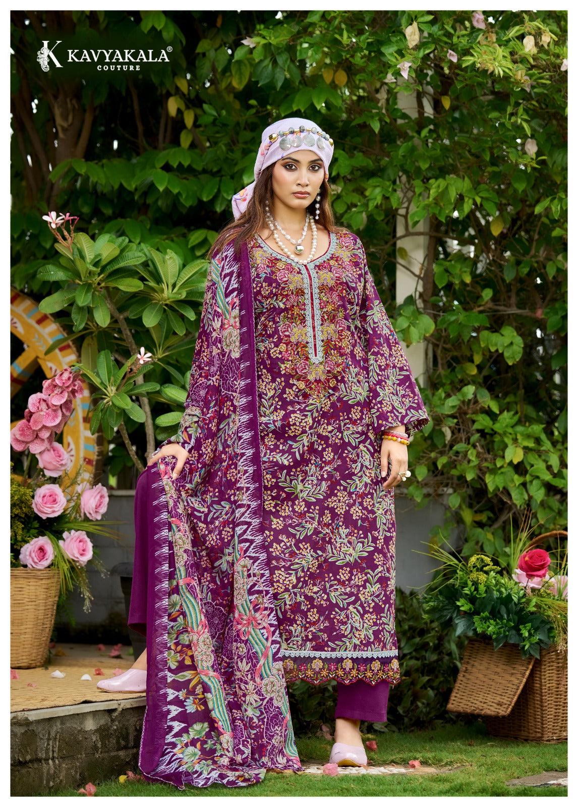 Riwayat Vol 3 Kavyakala Lawn Cotton Karachi Salwar Suits Supplier India