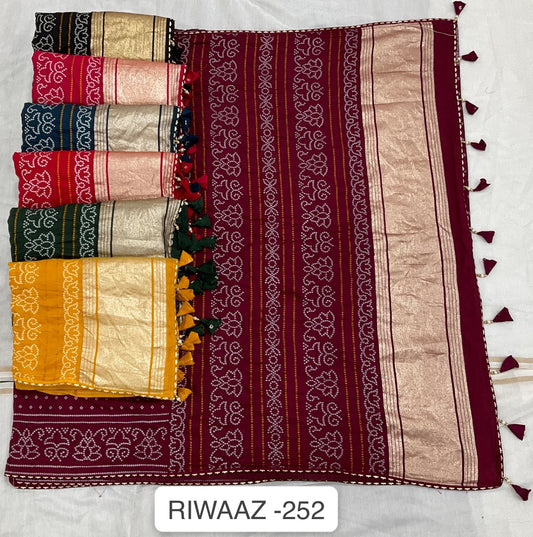 Riwaz 252 New Kalpveli Nylon Viscose Sarees