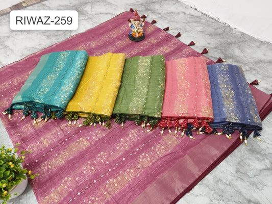 Riwaz 259 Kalpveli Dola Silk Sarees Wholesale Rate