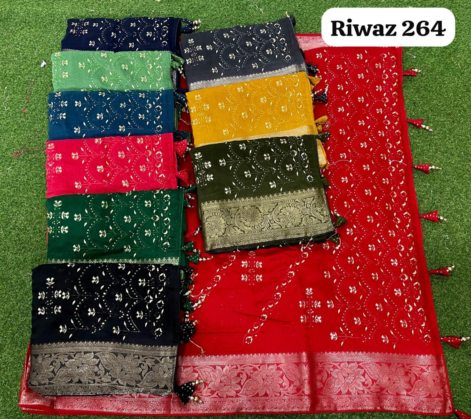 Riwaz 264 Kalpveli Soft Cotton Sarees Wholesaler Ahmedabad