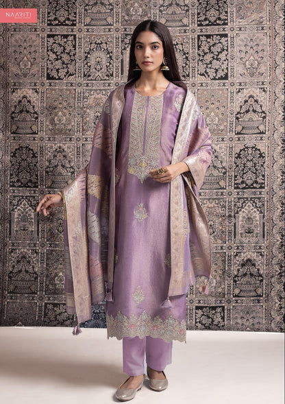 Riwaz Naariti Tissue Silk Pant Style Suits Wholesaler India