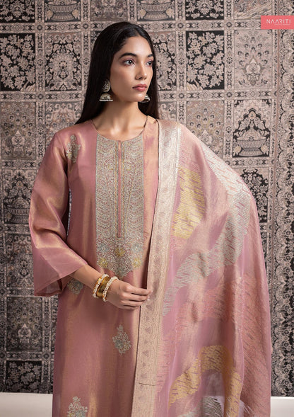 Riwaz Naariti Tissue Silk Pant Style Suits Wholesaler India