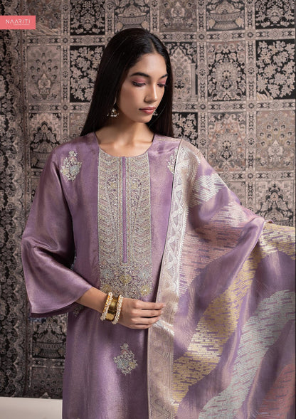 Riwaz Naariti Tissue Silk Pant Style Suits Wholesaler India