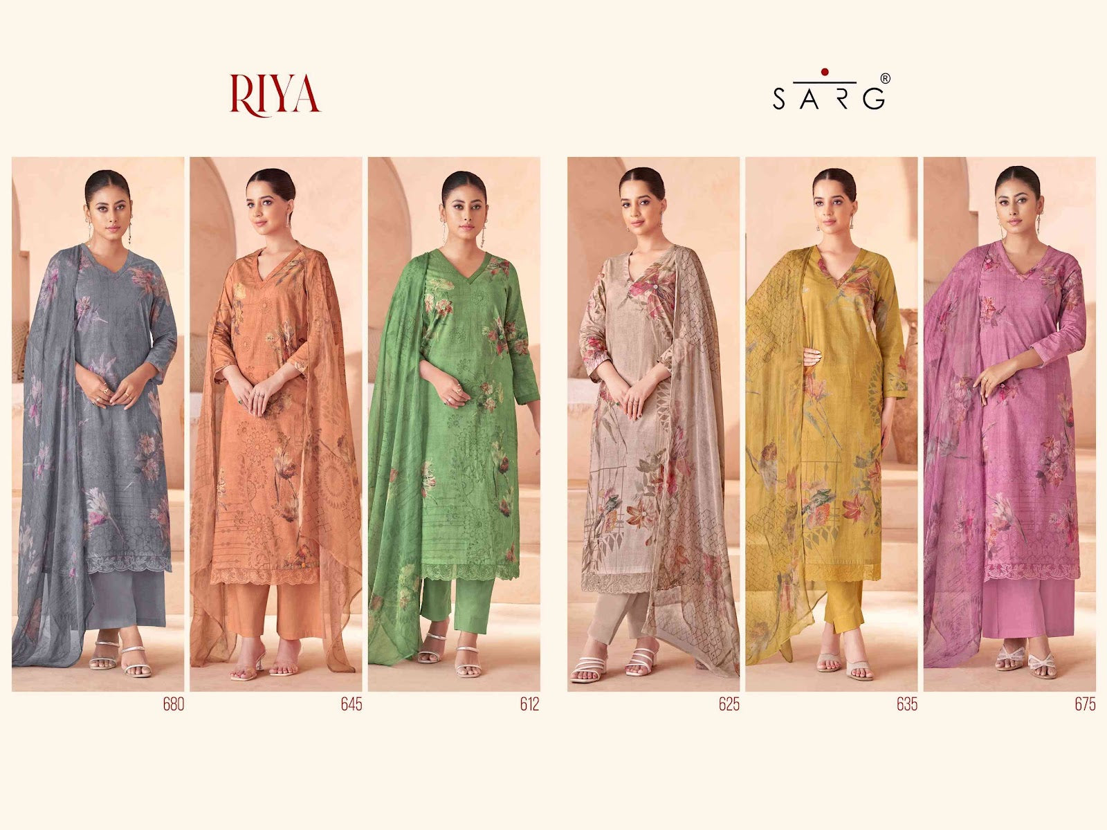 Riya Sarg Cotton Lawn Salwar Suits Manufacturer India