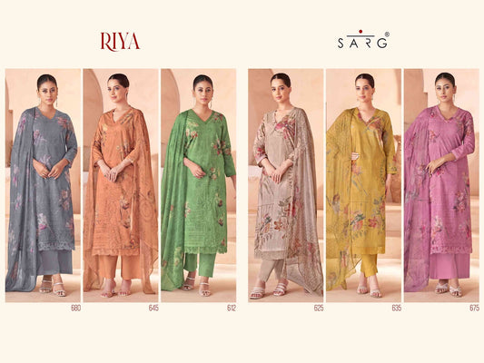 Riya Sarg Cotton Lawn Salwar Suits Manufacturer India