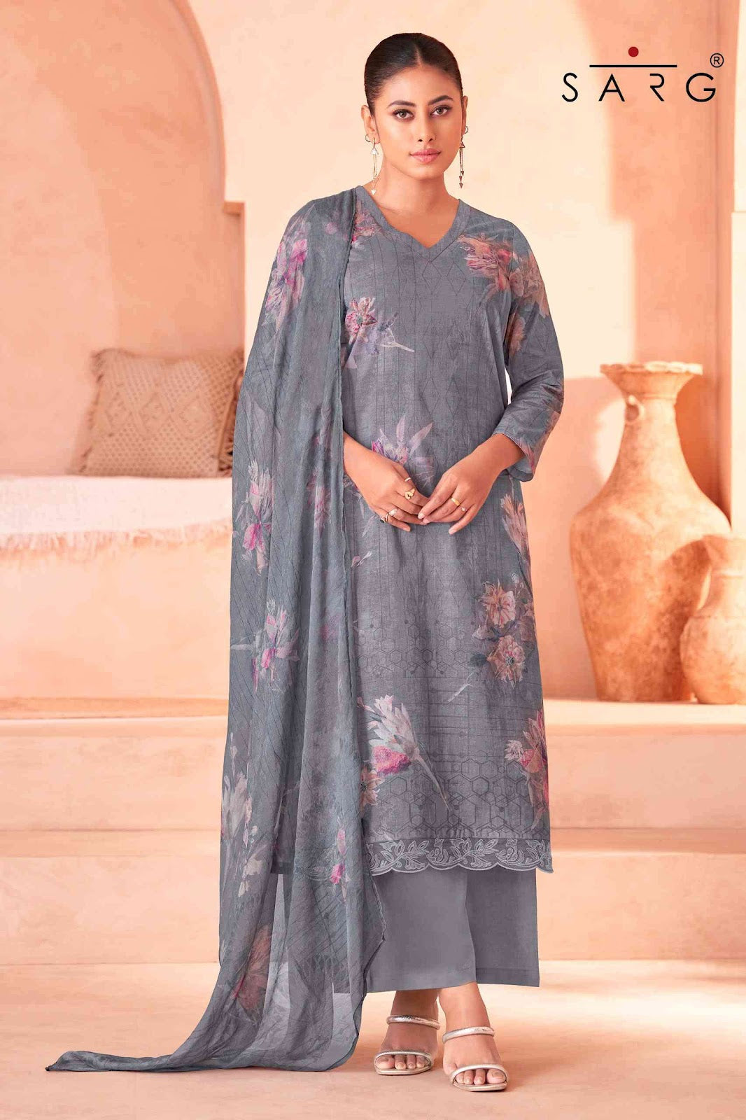 Riya Sarg Cotton Lawn Salwar Suits Manufacturer India