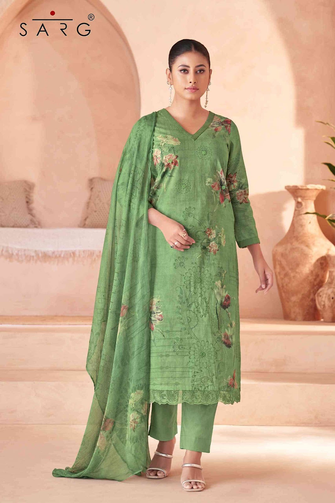 Riya Sarg Cotton Lawn Salwar Suits Manufacturer India