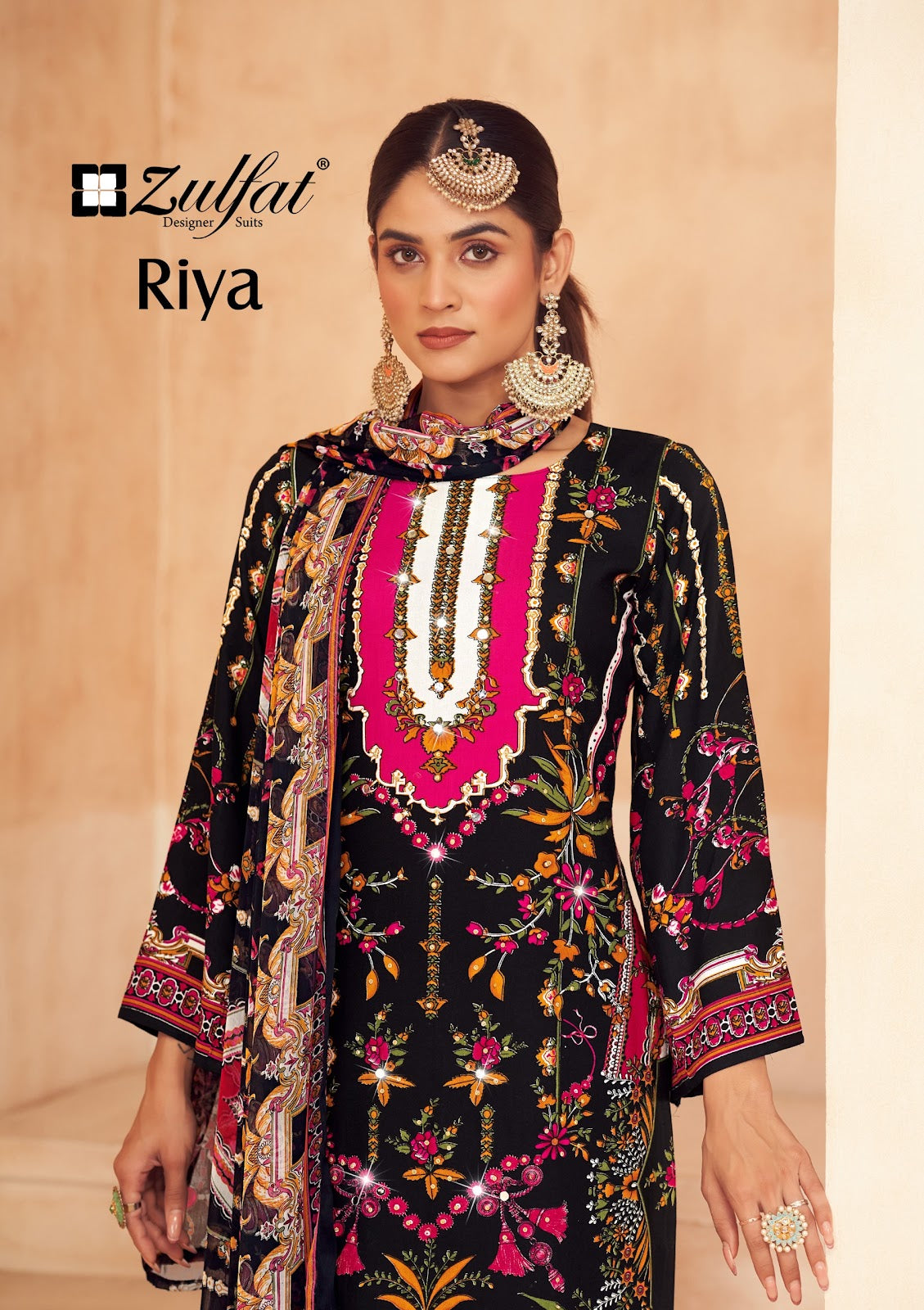 Riya Zulfat Designer Viscose Rayon Pakistani Salwar Suits Exporter India
