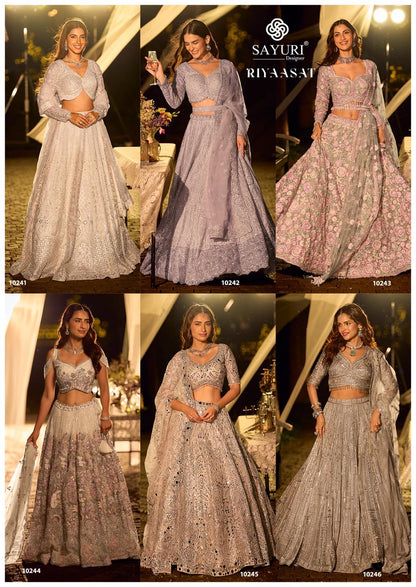 Riyaasat Sayuri Pure Net Readymade Lehenga Choli Supplier