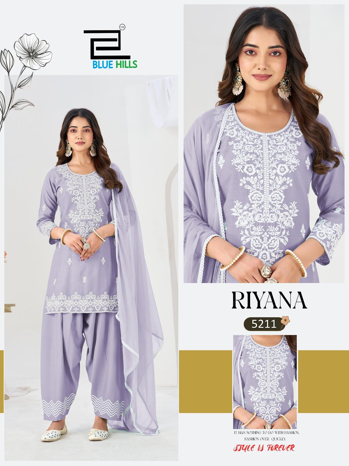Riyana Blue Hills Rayon 14Kg Readymade Suits Exporter Gujarat