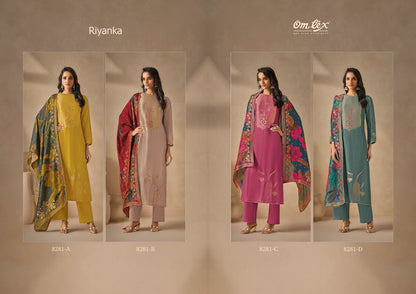 Riyanka Omtex Pant Style Suits Wholesaler
