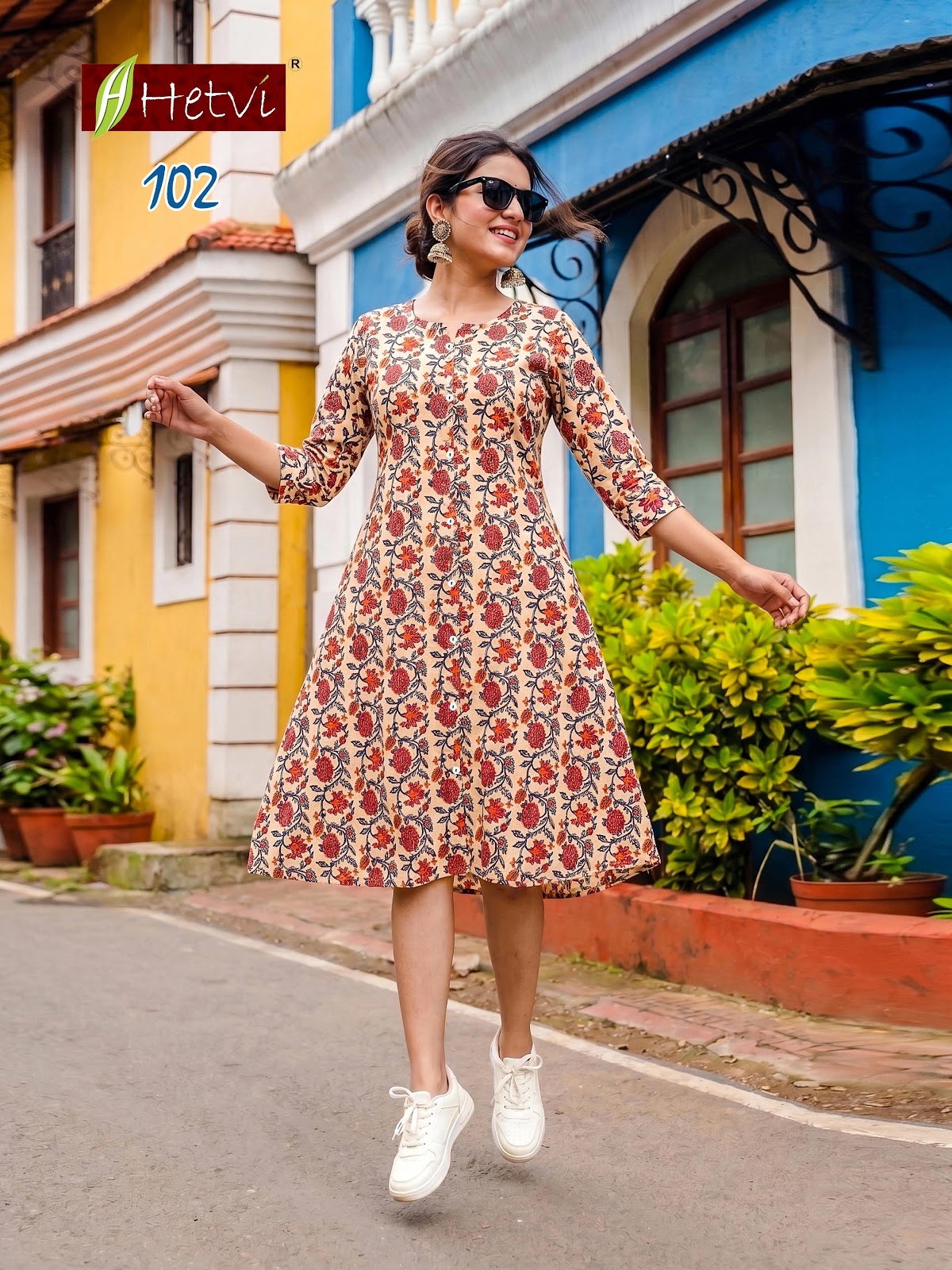 Riyanshi Hetvi Cotton Anarkali Kurtis Wholesaler India