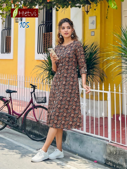 Riyanshi Hetvi Cotton Anarkali Kurtis Wholesaler India