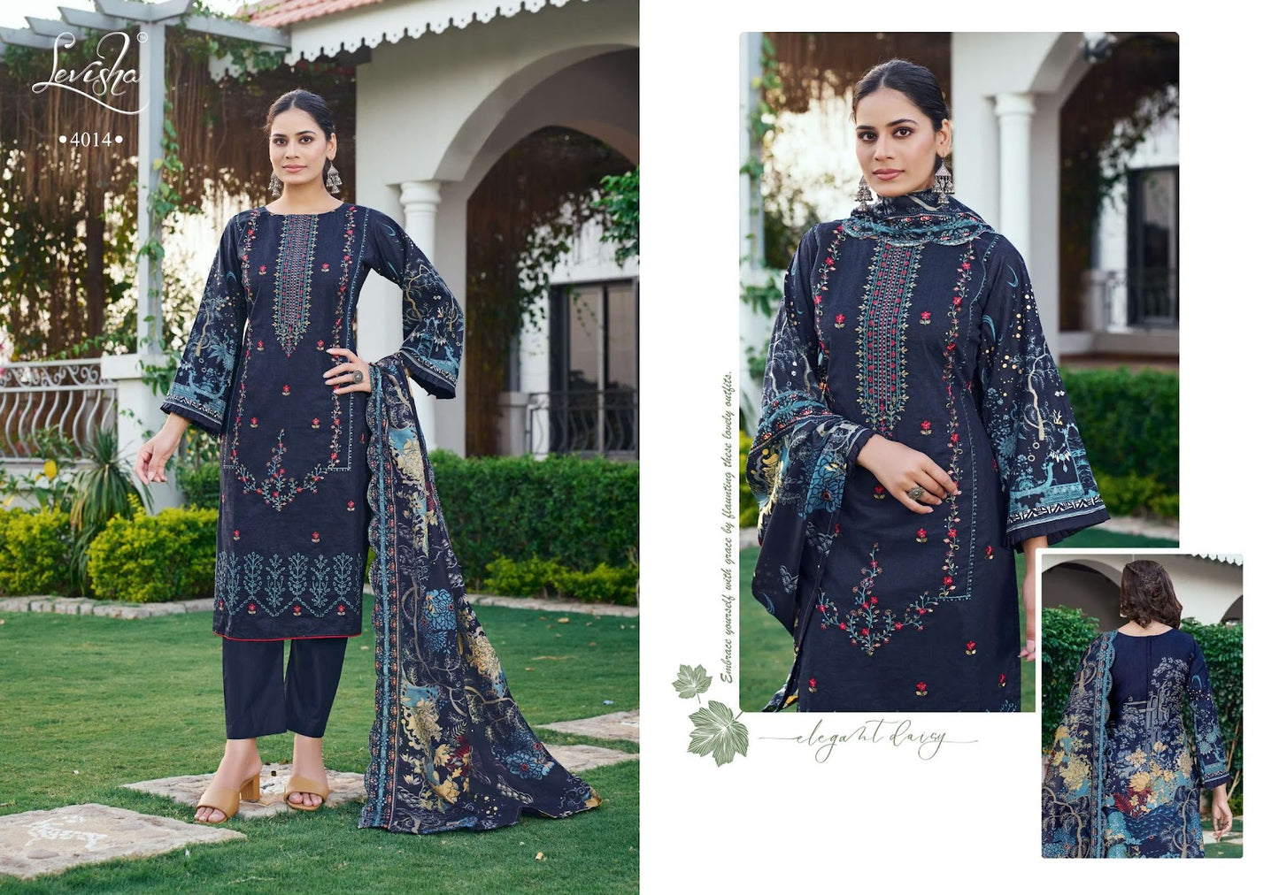 Riyasat Levisha Lawn Cotton Pakistani Salwar Suits Exporter Ahmedabad