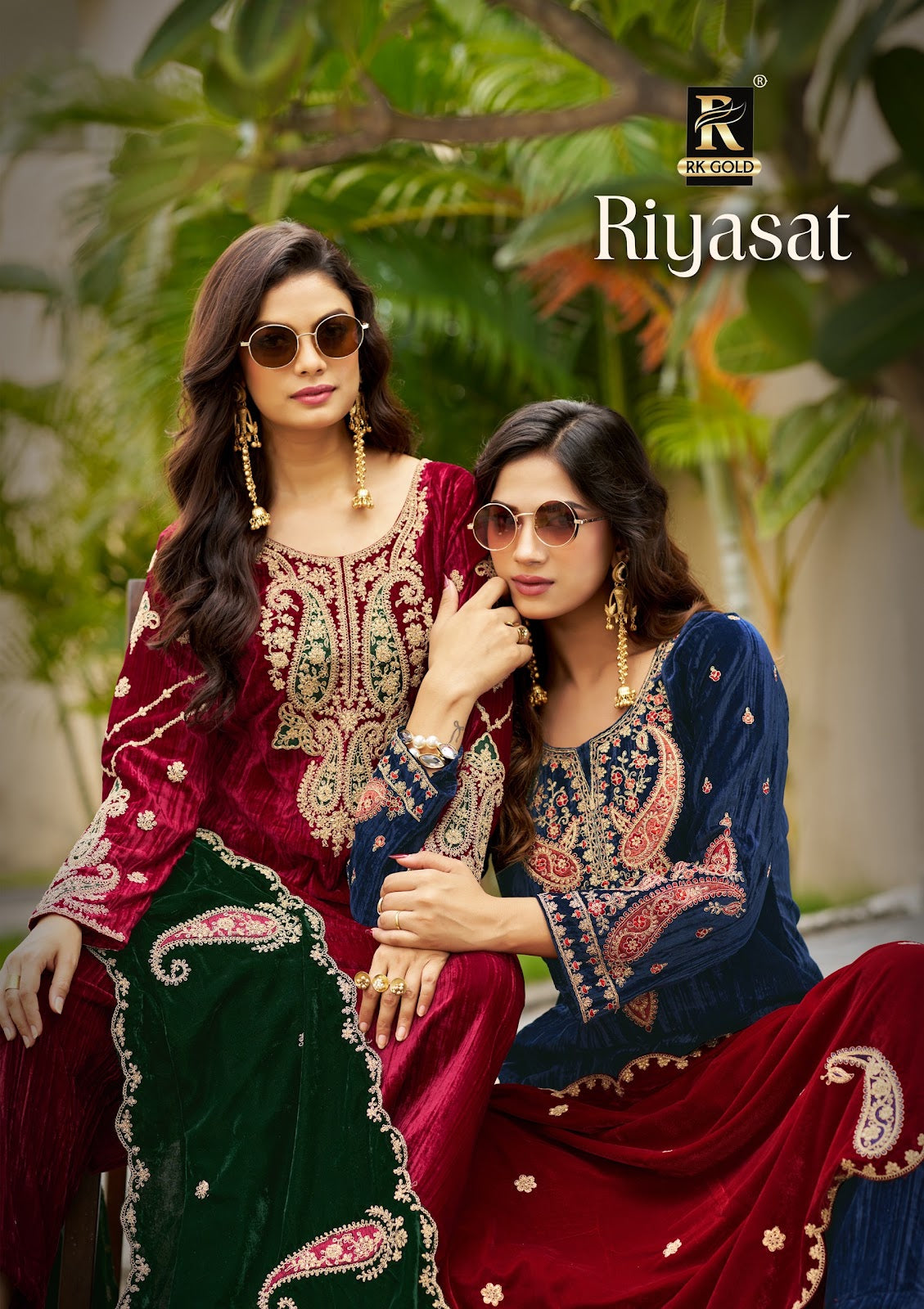 Riyasat New Edition 2026 Rk Gold Crush Velvet Suits Manufacturer