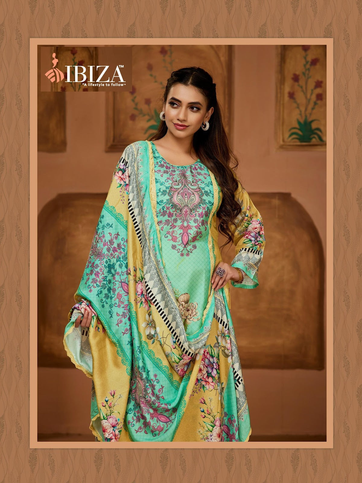 Riyasat Vol 10 Ibiza Pure Bemberg Pant Style Suits Wholesale