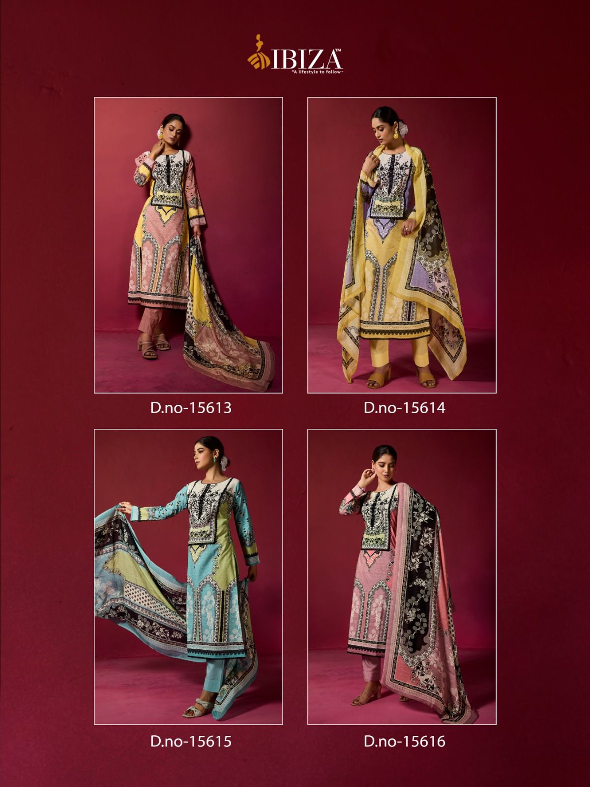 Riyasat Vol 5 Ibiza Lawn Cotton Pant Style Suits Wholesaler India