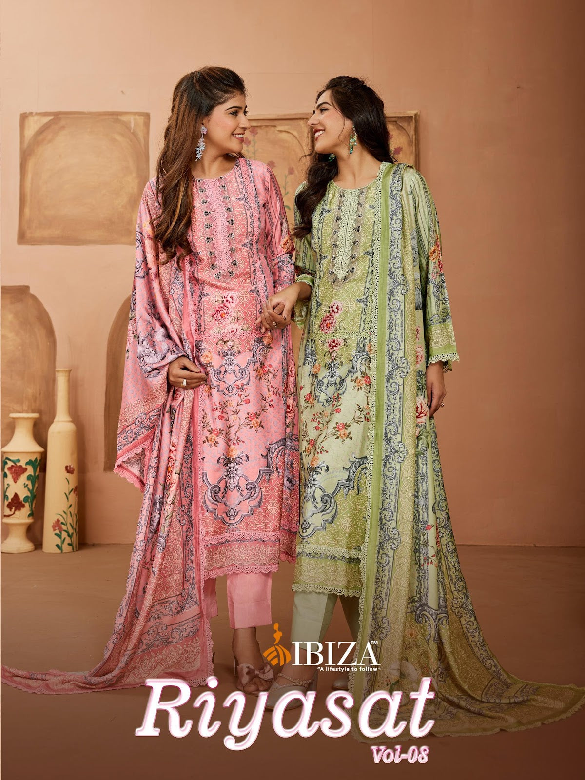 Riyasat Vol 8 Ibiza Pure Bemberg Pant Style Suits Wholesale Price