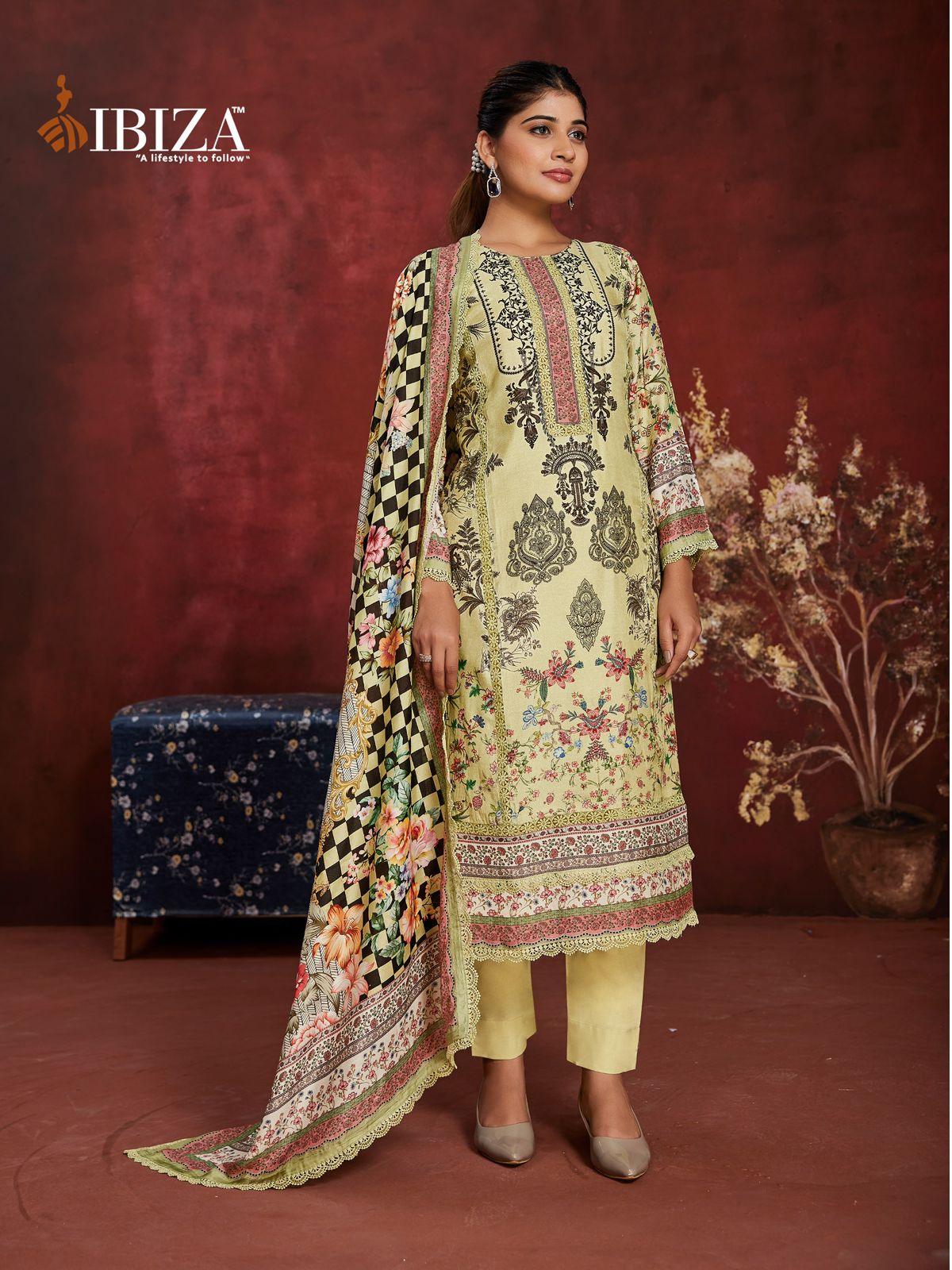 Riyasat Vol 9 Ibiza Pure Bemberg Pant Style Suits Manufacturer Ahmedabad