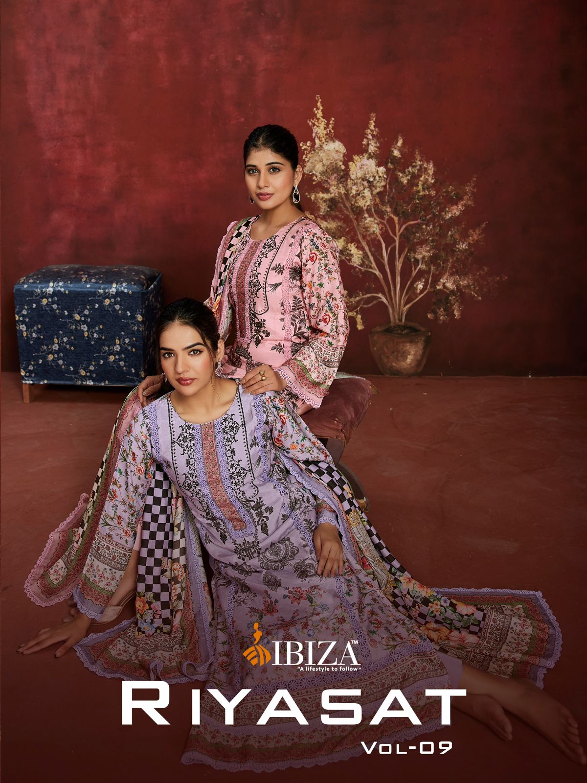 Riyasat Vol 9 Ibiza Pure Bemberg Pant Style Suits Manufacturer Ahmedabad