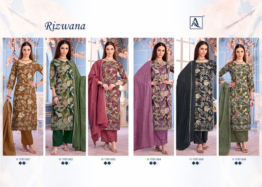 Rizwana Alok Cambric Cotton Karachi Salwar Suits Supplier Ahmedabad