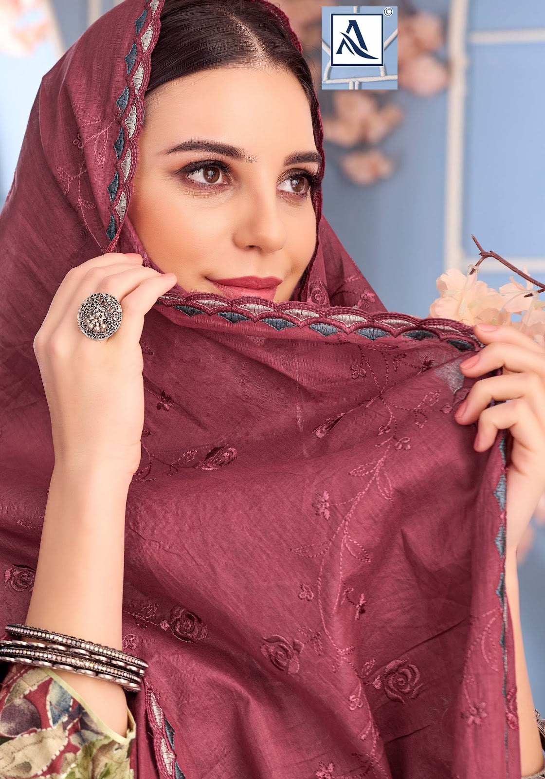 Rizwana Alok Cambric Cotton Karachi Salwar Suits Supplier Ahmedabad