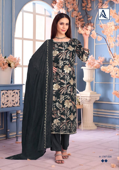 Rizwana Alok Cambric Cotton Karachi Salwar Suits Supplier Ahmedabad