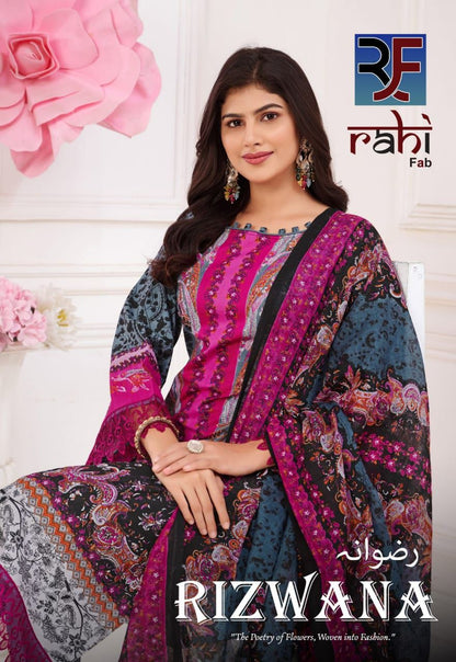 Rizwana Rahi Fab Cotton Karachi Salwar Suits Exporter India