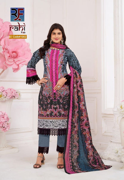 Rizwana Rahi Fab Cotton Karachi Salwar Suits Exporter India