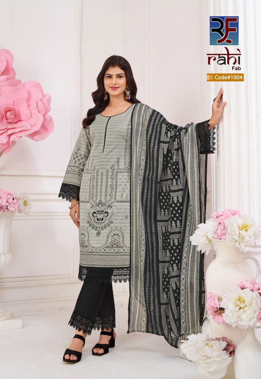 Rizwana Rahi Fab Cotton Karachi Salwar Suits Exporter India