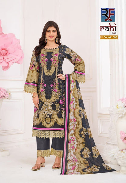 Rizwana Rahi Fab Cotton Karachi Salwar Suits Exporter India
