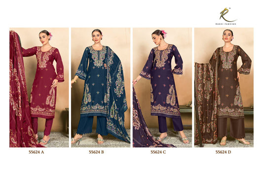 Rizwana Rakhi Fashion Viscose Modal Pant Style Suits Supplier Ahmedabad